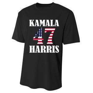 Standard Design Featuring Kamala 47 Hariis Performance Sprint T-Shirt