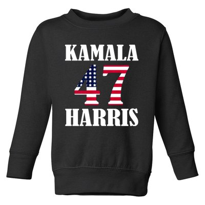 Standard Design Featuring Kamala 47 Hariis Toddler Sweatshirt