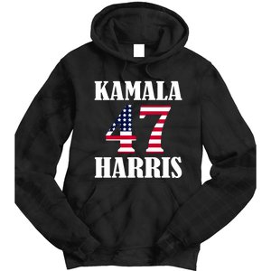 Standard Design Featuring Kamala 47 Hariis Tie Dye Hoodie