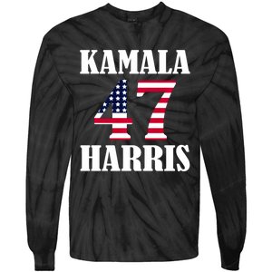 Standard Design Featuring Kamala 47 Hariis Tie-Dye Long Sleeve Shirt