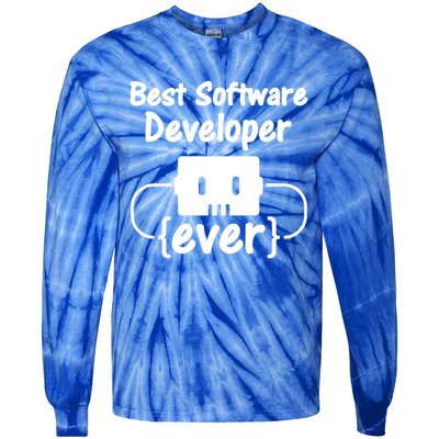 Software Developer For Coder And Software Engineer Gift Tie-Dye Long Sleeve Shirt