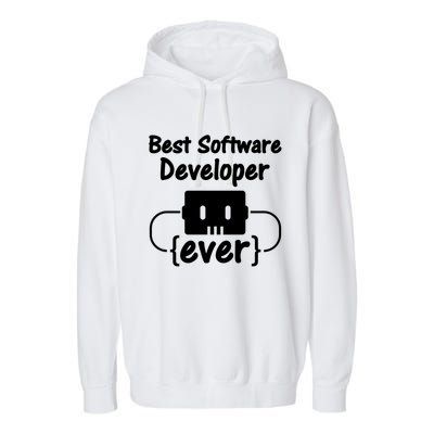 Software Developer For Coder And Software Engineer Gift Garment-Dyed Fleece Hoodie