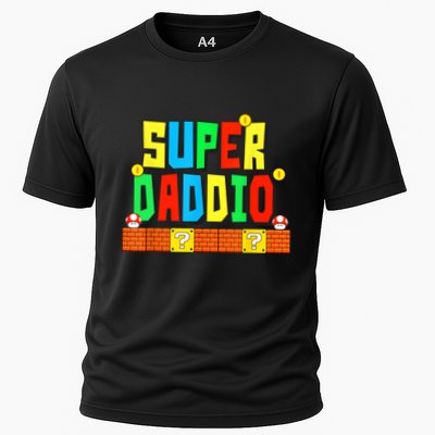 Super Daddio Funny Saying Gamer Father’s Day Gift Performance Shirt