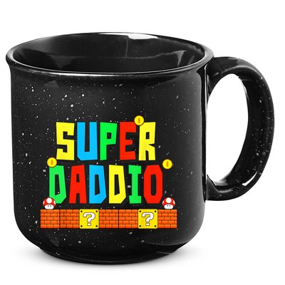 Super Daddio Funny Saying Gamer Father’s Day Gift 15oz Campfire Ceramic Mug