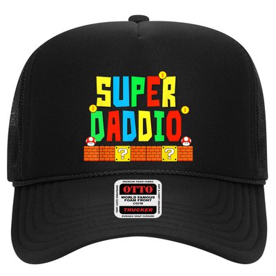 Super Daddio Funny Saying Gamer Father’s Day Gift Trucker Hat
