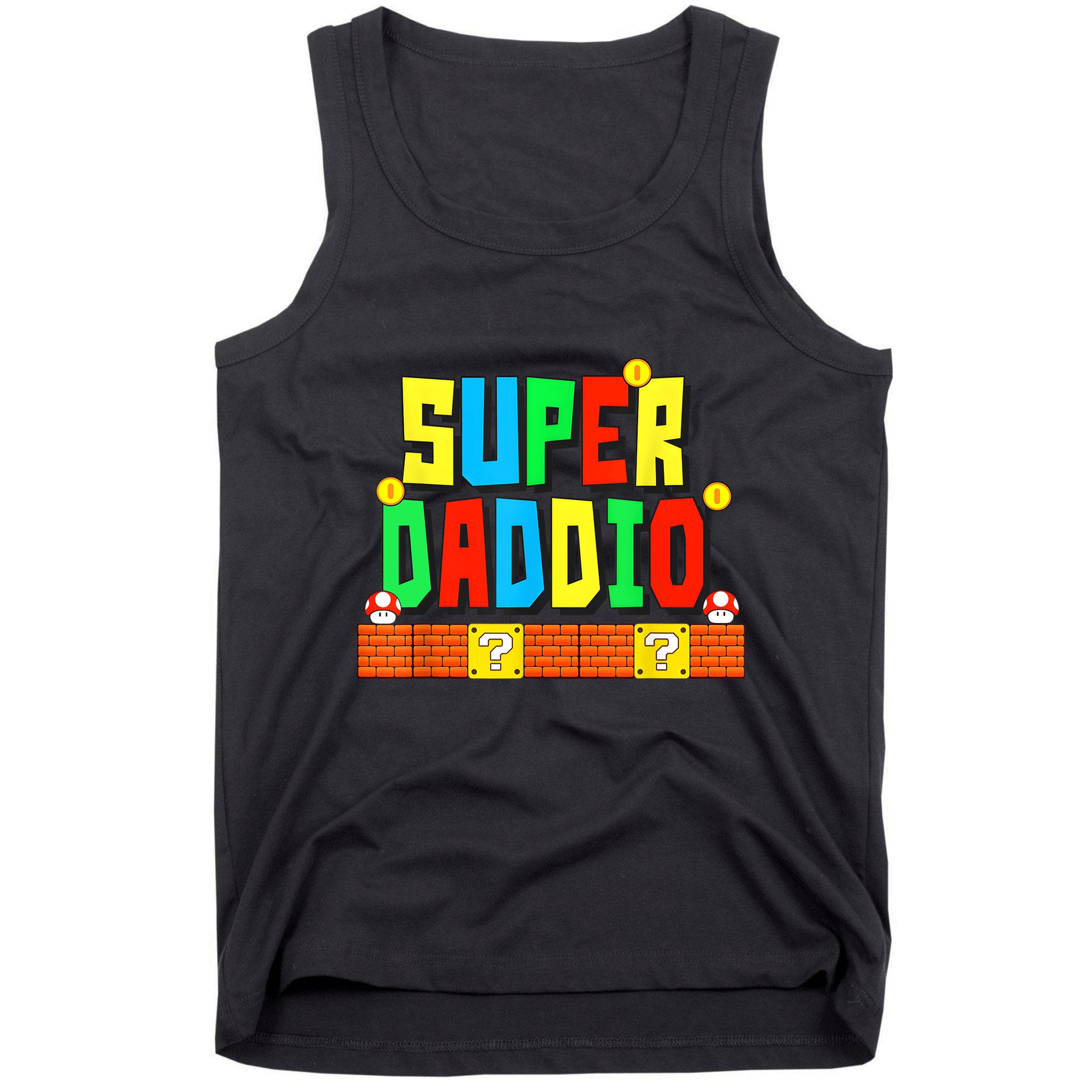 Super Daddio Funny Saying Gamer Father’s Day Gift Tank Top