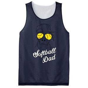 Softball Dad Father Coach Design Gift Mesh Reversible Basketball Jersey Tank