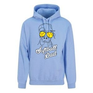 Softball Dad Father Coach Design Gift Unisex Surf Hoodie