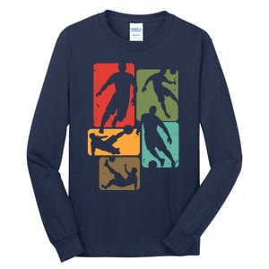 Soccer Design For Soccer Player | Retro Boy Soccer Tall Long Sleeve T-Shirt