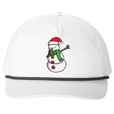 Snow Dabbing Funny Dancing Snow Christmas Gift Snapback Five-Panel Rope Hat