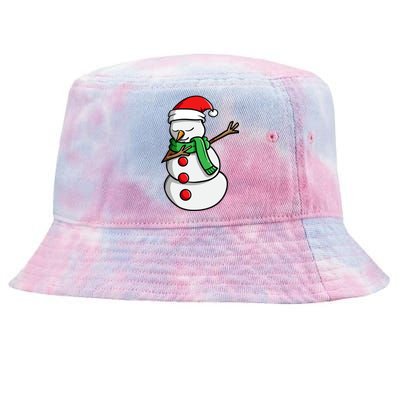 Snow Dabbing Funny Dancing Snow Christmas Gift Tie-Dyed Bucket Hat