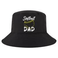 Softball Dad For Him Family Matching Player Cool Comfort Performance Bucket Hat