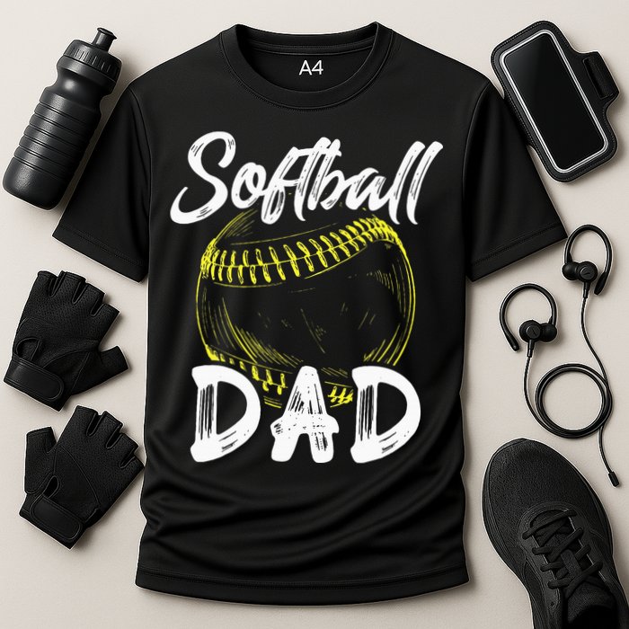 Softball Dad For Him Family Matching Player Performance Shirt