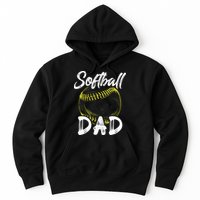 Softball Dad For Him Family Matching Player Hoodie