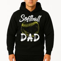 Softball Dad For Him Family Matching Player Hoodie