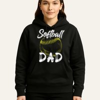 Softball Dad For Him Family Matching Player Hoodie