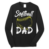 Softball Dad For Him Family Matching Player Long Sleeve Shirt