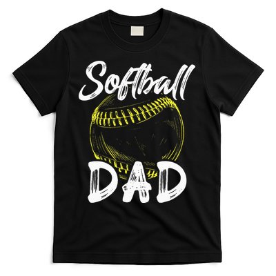 Softball Dad For Him Family Matching Player T-Shirt