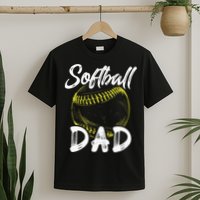 Softball Dad For Him Family Matching Player T-Shirt