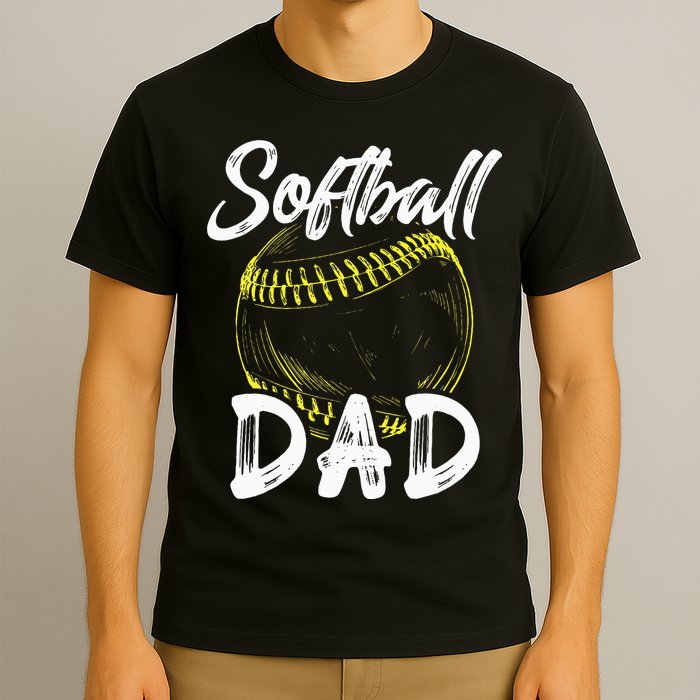 Softball Dad For Him Family Matching Player T-Shirt
