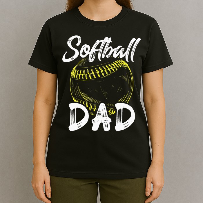 Softball Dad For Him Family Matching Player T-Shirt