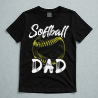 Softball Dad For Him Family Matching Player T-Shirt