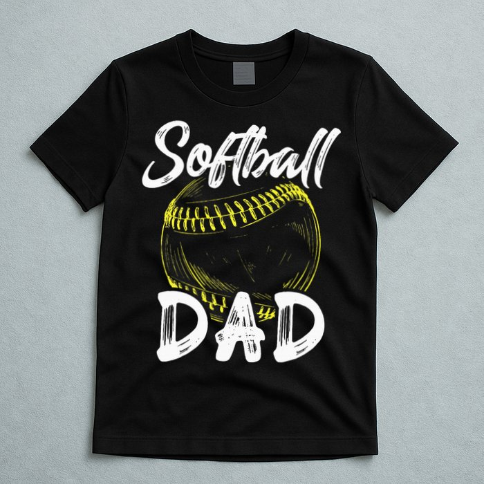 Softball Dad For Him Family Matching Player T-Shirt