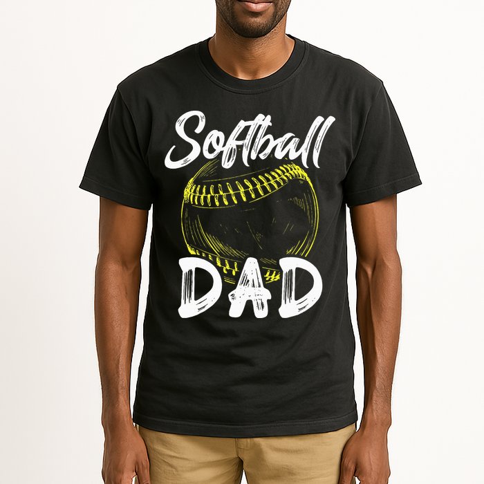 Softball Dad For Him Family Matching Player Tall T-Shirt