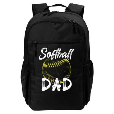 Softball Dad For Him Family Matching Player Backpack