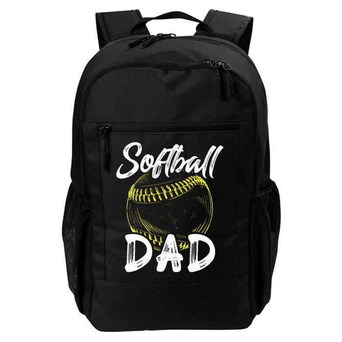 Softball Dad For Him Family Matching Player Backpack