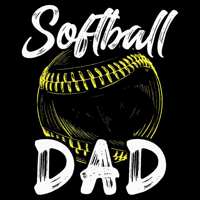 Softball Dad For Him Family Matching Player Backpack