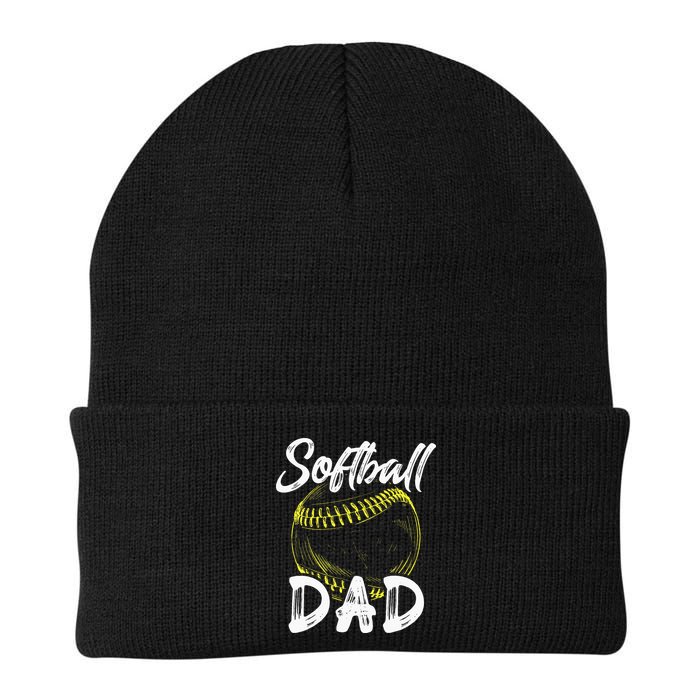 Softball Dad For Him Family Matching Player Beanie