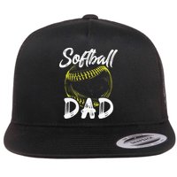 Softball Dad For Him Family Matching Player Flatbill Hat