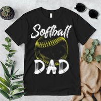 Softball Dad For Him Family Matching Player Premium T-Shirt