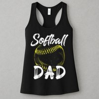 Softball Dad For Him Family Matching Player Womens Tank Top