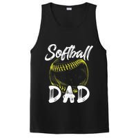 Softball Dad For Him Family Matching Player PosiCharge Competitor Tank