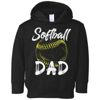 Softball Dad For Him Family Matching Player Toddler Hoodie