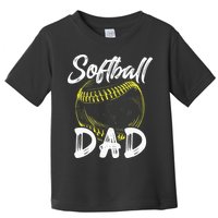 Softball Dad For Him Family Matching Player Toddler T-Shirt