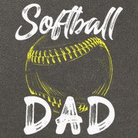 Softball Dad For Him Family Matching Player Cotton Canvas Backpack
