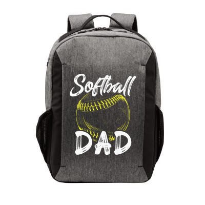 Softball Dad For Him Family Matching Player Vector Backpack