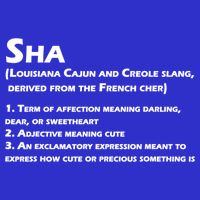 Sha Definition Funny Louisiana Cajun Creole Gift 16 in Basic Backpack