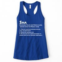 Sha Definition Funny Louisiana Cajun Creole Gift Womens Tank Top