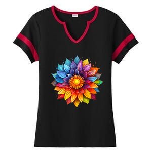 Sunflower Design For Women Men Flower Graphic Ladies Halftime Notch Neck Tee