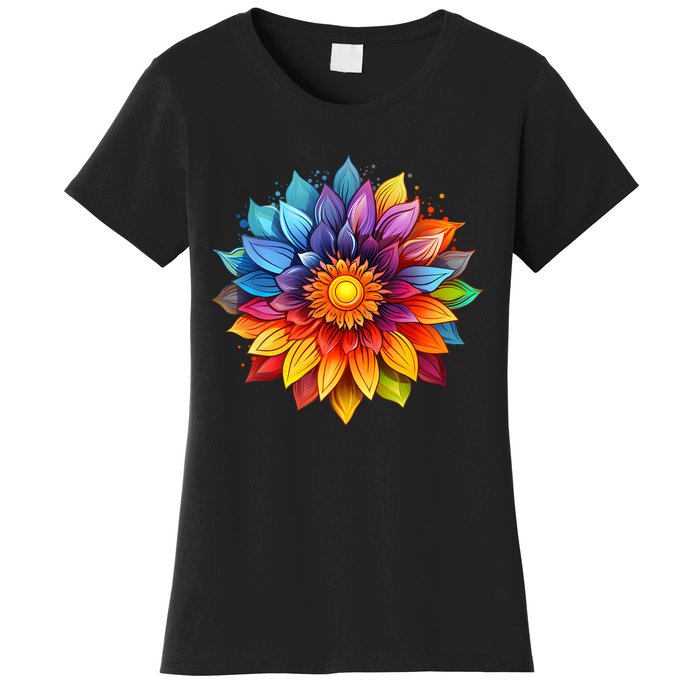 Sunflower Design For Women Men Flower Graphic Women's T-Shirt