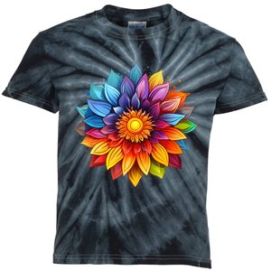 Sunflower Design For Women Men Flower Graphic Kids Tie-Dye T-Shirt