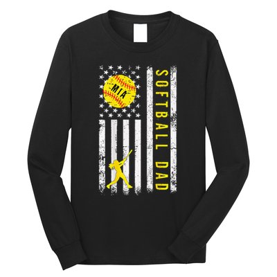 Softball Dad For Mia Long Sleeve Shirt