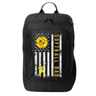 Softball Dad For Mia City Backpack