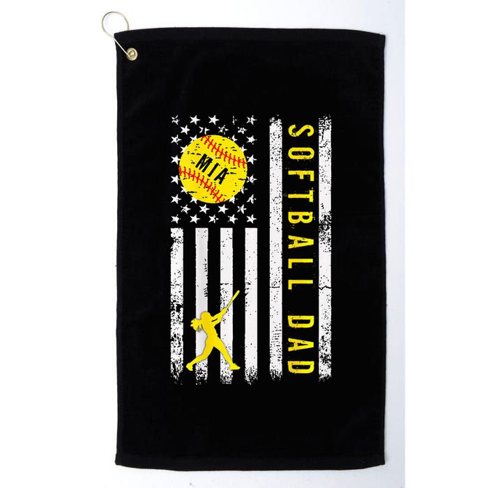 Softball Dad For Mia Golf Towel