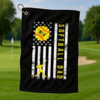 Softball Dad For Mia Golf Towel