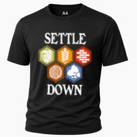Settle Down Funny Tabletop Game Night Board Gaming Performance Shirt